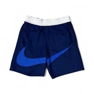 Nike Kids Navy and Royal Blue Shorts Standard Fit Size Medium